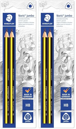 STAEDTLER Noris Jumbo Schreiblernstift, Härtegrad HB, 2 Stück (Packung mit 2)