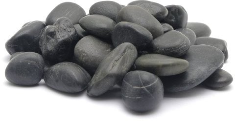 Marina Aquarienkies Deko-Kies Natur Strand Kiesel 12-18mm 2kg Schwarz