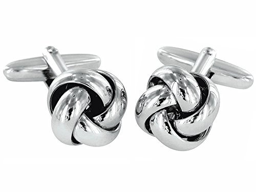 Grom Manschettenknöpfe Silber Knoten