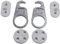 Gedotec Möbelverbinder LOCK Tischplatten-Verbinder trennbar Arbeitsplatten-Verbinder | Verbinder für Büro-Tisch - Möbel | Stahl verzinkt | Bauhöhe 9,1 mm | 1 Set - Holz-Verbinder Metall zum Schrauben