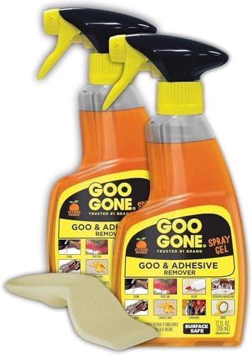 Goo Gone - Adhesive Remover Spray Gel - Pack of 2 and Sticker Remover