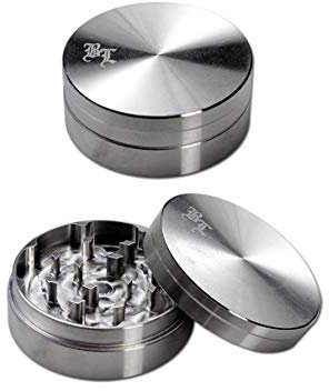 Black leaf Grinder de acero inoxidable (Black Leaf, 2 piezas, diámetro de 49 mm)