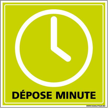 Panneau Dépose Minute - Plastique Rigide PVC 1,5 mm - Dimensions 250 x 250 mm - Protection Anti-UV