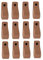 Brute Strength - Ledergriffe für Möbel - Taupe - 12 Stück - 16,5 x 2,5 cm - Schrankgriff, Türgriff für Küche, Bad, Schränke, Kommode, Holz