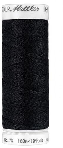 Mettler Nähgarn DENIM DOC in Schwarz speziell für Jeansstoffe und Jeansfarben. Jeansgarn