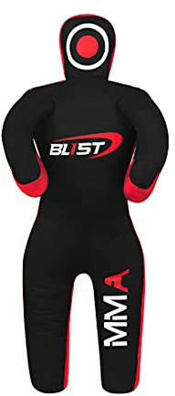 Blist KID's MMA Brazilian jiu jitsu Grappling Dummy Wrestling Bag Judo Martial Arts Judo Martial BOXING Punching Bag Children, Youth - UNFILLED,Black,47 inch (Inches)