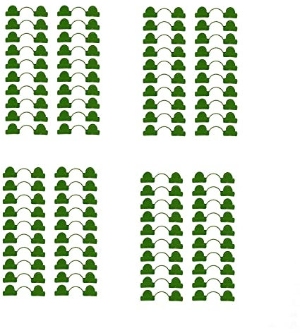 HUIKJI Gewächshaus-Folien-Clips, Pflanzen-Rohrschellen, Kunststoff-Gewächshaus-Klemmen, Gewächshaus-Zubehör für Folie, Netz, Rohrstütze, 0,4 cm, 80 Stück