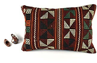 Kelim Kissen 40x60 cm Handgefertigt Kissenbezüge Türkisch Lendenkissen Dekorative Kissenhülle Dekokissen Zierkissen Sofakissen Teppiche Ethnische Kilim Kissenbezug code A2717