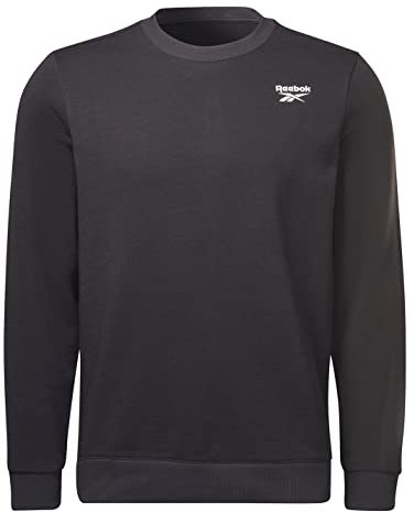 Reebok Herren Ri Left Chest Logo Crew Sweatshirt, Schwarz, S