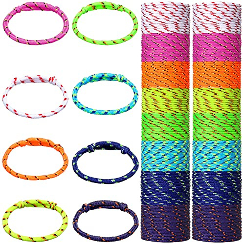 Remerry 168 Pcs Friendship Bracelets Adjustable Woven Rope,Neon Colors