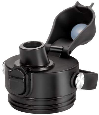 BIJISI Auto Spout Lid for YETI Rambler Bottles, Fits 18/26/36/64 oz Bottles, Chug Replacement Lid Cap with Push-Button Lid and Flexible Handle