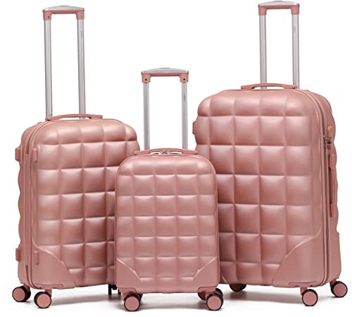 Flight Knight Bubble Suitcase Ryanair easyJet Jet2 Approved 8 Wheel Hardcase Suitcases Cabin or Medium & Large Check-in Sizes