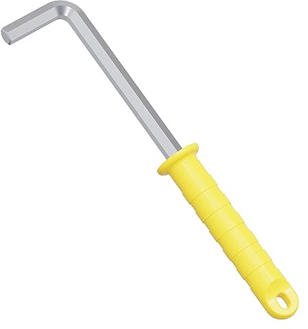 FOCMKEAS 12 mm Hex Key Allen Wrench, Internal Hexagonal Wrench, L Shaped Long Arm CR-V Repairing Tool with Plastic Handle