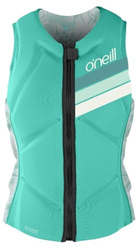 O'Neill Womens Slasher Comp Impact Vest 4938EU - Opal/Mirage Tropical Oneill Womens Size - US 10