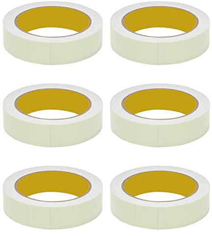 Nicfaky Leuchtende Klebeband-Rolle, leuchtet im Dunkeln, nachleuchtend, für Partys, Treppen, Notfallmarkierungen, 6 Stück