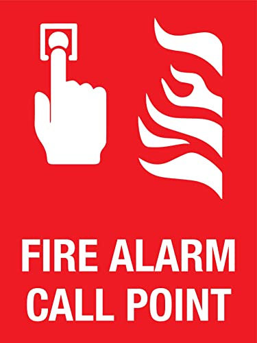 Warnschild Brandmeldestelle Retro Verbotsschild Personalisierte Deko Blechschild 20X30Cm, Sicherheitsmarkierung
