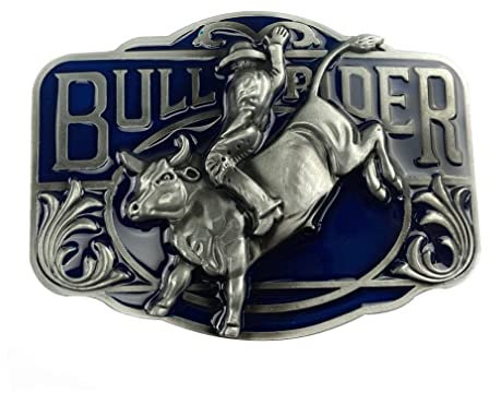 DTSMEOIC DT Herren Bull Head Vintage Gürtelschnalle, Competitive Cattle Western Cowboy Gürtelschnalle, 3, Small