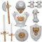 jojofuny 1 Set Ritteranzug Für Jungen Römisches Kostüm Kinderanzüge Für Jungen Ritter-Cosplay-Kostüm Reiterkleidung Ritterrüstung Ritterkostüm Für Jungen Cosplay Partykostüm