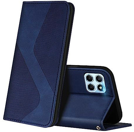 ZONNAVI Coque pour Honor 70 Lite/Honor X6 /Honor X8 5G, Premium Étui Housse en Cuir de Protection avec [Emplacements Cartes], Clapet Folio Portefeuille pour Honor 70 Lite / X6 / X8 5G (Bleu)