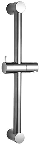 OFFO Shower Riser Rail, 44cm Wall Mounted Shower Rail Adjustable Distance 30 to 43cm with Handheld Shower Head Holder Replacement for Shower, Chrome