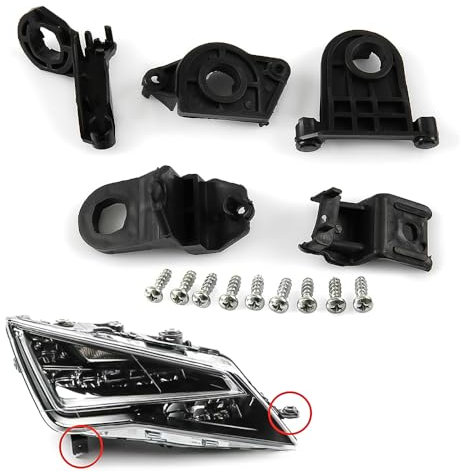 ROBUST Frontscheinwerfer Halterung Reparatur Set 5 Teilig Rechts für Seat Leon 5F0998226 2013 Weiter