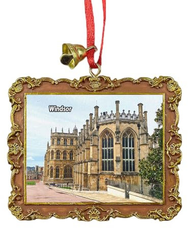 Windsor England UK Travel Souvenir Christmas Tree Ornament Hanging Pendant Home Christmas Party Decoration