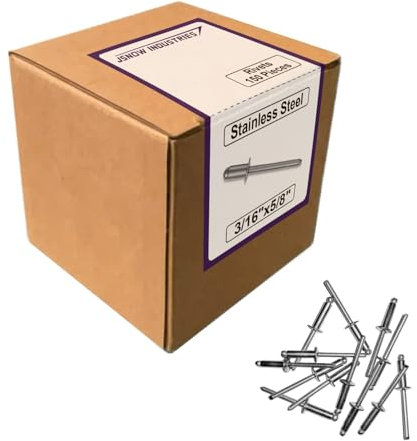 150 Pieces Stainless Steel Blind Rivets 3/16'' x 5/8'' - Jsnow Industries