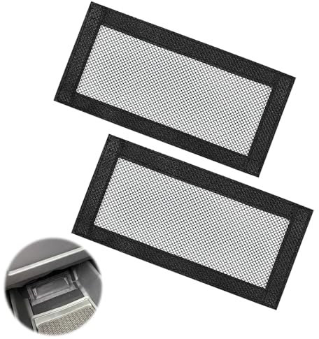 Model 3 Model Y Zubehör, Entlüftung Abdeckung Luftstrom Unter dem Sitz, Klimaschutz Abdeckung für Lüftungsgitter, Rücksitz Entlüftungsabdeckun Entlüftungsgitter, Klettverschluss(2PCS)