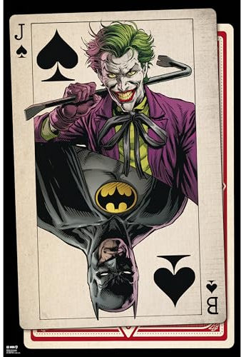GB eye DC Comics Batman The Joker Playing Cards – Maxi-Poster 61 x 91,5 cm – Versand gerollt – Kunstposter – DC Comics Merchandise