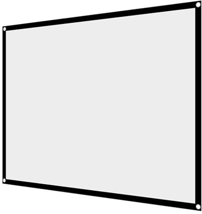 60-150 inch Portable Projector Screen 4:3 HD Foldable Projector Curtain Anti Wrinkling Projection Screen, Polyester fabric Projector Movies Screen, for Home Theater Outdoor Indoor(150in 300 * 220cm)