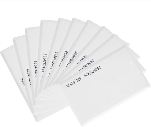 HapAttend RFID-Karten für Uhrzeit, H1, H2, H3-125 kHz, RFID-Näherung, Mitarbeiter, dicke Abzeichen, Karten für Uhrzeit, TC1, TC2, MB1, MB2, 10 Stück