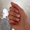 24Pcs Short False Nails - French Square Press on Nails - Fake Nails with Glue - Stick on Nails in 12 Sizes - Acrylic False Nails Removable Glue-on Nails Full Cover Fake Nails Women Nail Art