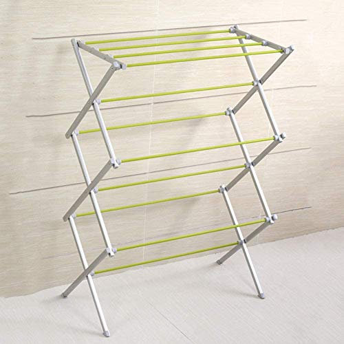 Porte-serviettes pliable de type X Blanc/vert