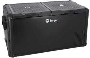 BERGER Tragbare Kompressor Kühlbox MCX | Elektrische Kühlbox ideal für Camping mit Elektronischer Anzeige | Leistungsstarke Kühlung 35/45/75 Liter, 12/24/230 V (75 Liter)