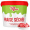 Easy Yummy Fresas liofilizadas (300 g), fresas deshidratadas 100% crujientes sin azúcares añadidos, perfectas para aperitivos, muesli y repostería.