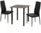 Xichuzi 3-TLG. Essgruppe Esstisch mit Stühlen, Esszimmermöbel, Esstisch Mit Stühlen, Dining Table Set, Esszimmer Set,Tischgruppe, Esszimmergruppe, Schwarz