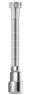 SiSinkal Edelstahl-Küchenarmatur-Verlängerungsdüse, 360 Grad drehbarer Sprühkopf, verstellbare Länge, Luftsprudler Spritzfilter, Wasserhahn-Aufsatz für Waschbecken (20 cm)