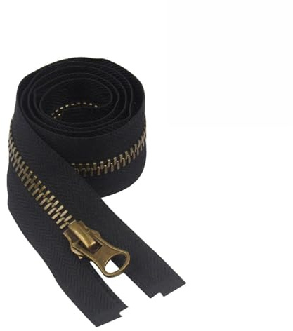 txuzong Cerniera 80 cm, #8 cerniera in metallo, cerniere in ottone per giacche, cerniere divisibili, per zaini, giacche, cappotti