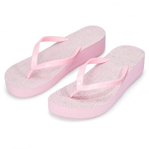 CLEIKS Sandali Infradito Donna con Zeppa Estivi Ciabatte da Mare e Spiaggia con Fantasia Floreale Suola Alta Leggera Antiscivolo Comfort Casual per Vacanza Piscina e Tempo Libero WWC260388IT