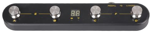 Programmierbarer Pedalempfänger, Konnektivität, ABS-Design, Fußsteuerung, geeignet für Live-Multi-Geräte-Fußschalter, Empfänger, inklusive ABS-Texturpedal, intuitive Steuerungen für Synthes