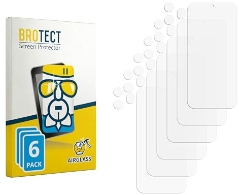 BROTECT 6 Stück Schutzglas für Honor 600 Pro (Display+Kamera) Schutzfolie Panzer Folie Glas[Extrem Kratzfest, Anti-Fingerprint, Ultra-Transparent]