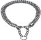TRIXIE Zug-Stopp-Kettenhalsband Größe S–M: Halsumfang 35 cm/2,0 mm in silber - stabiles Kettenhalsband 2-reihig für kleine bis mittelgroße Hunde, verchromt, leicht zu reinigen, 2241
