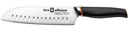 BRA Efficient Cuchillo Santoku, Acero Inoxidable, Gris, 3 x 5 x 34 cm