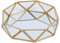 SLHEQING Spiegeltablett Kosmetikorganiser Gold Make-up Schmuck Organizer Tray, Parfüm Dekoration Tablett