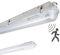 Proventa LED Feuchtraumleuchte 150cm,20.5 W mit Bewegungsmelder IP65, 3100 Lumen, 50.000h, Flackerfrei für Garage, Keller, Lager, Carport, Außen, Innen, Deckenleuchte, Sensorleuchte