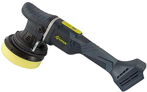 TITAN Akku Exzenterpoliermaschine TDA1521B - 15mm Hub - Ø125mm - bürstenloser Motor - geregelte Drehzahl für sanftes Arbeiten - 21 Volt Polierer