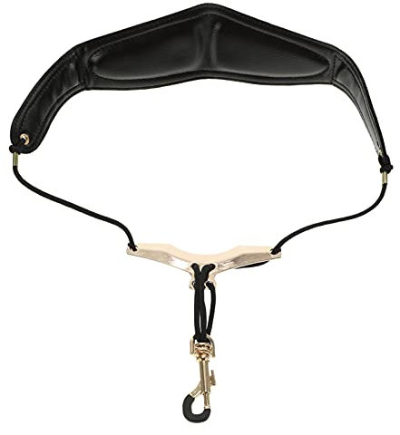 MILISTEN Saxophon Strap Harness Leder Sax Strap Einstellbare Schulter Gurt Gürtel für Musik Instrument