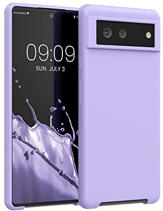 kwmobile Case Compatible with Google Pixel 6 Case - TPU Silicone Phone Cover with Soft Finish - Lavender
