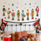 wondever Wandtattoo Weihnachten Nussknacker Weihnachtsaufkleber Wandaufkleber Wandsticker Wanddeko für Fenster Türen Schaufenster