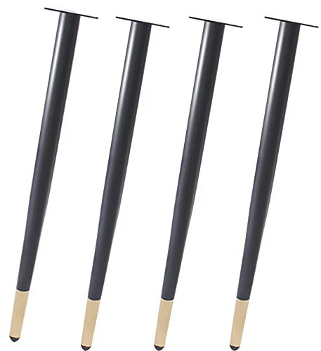 NMDCDH Tischbeine Höhe, Küchenarbeitsplatte Schreibtisch Frühstücksbartisch Polierter Chrom Schrank Sessel Kommode TV Schlafsofas Bad Sideboards DIY,4PCS (Größe:60cm/23.6in)